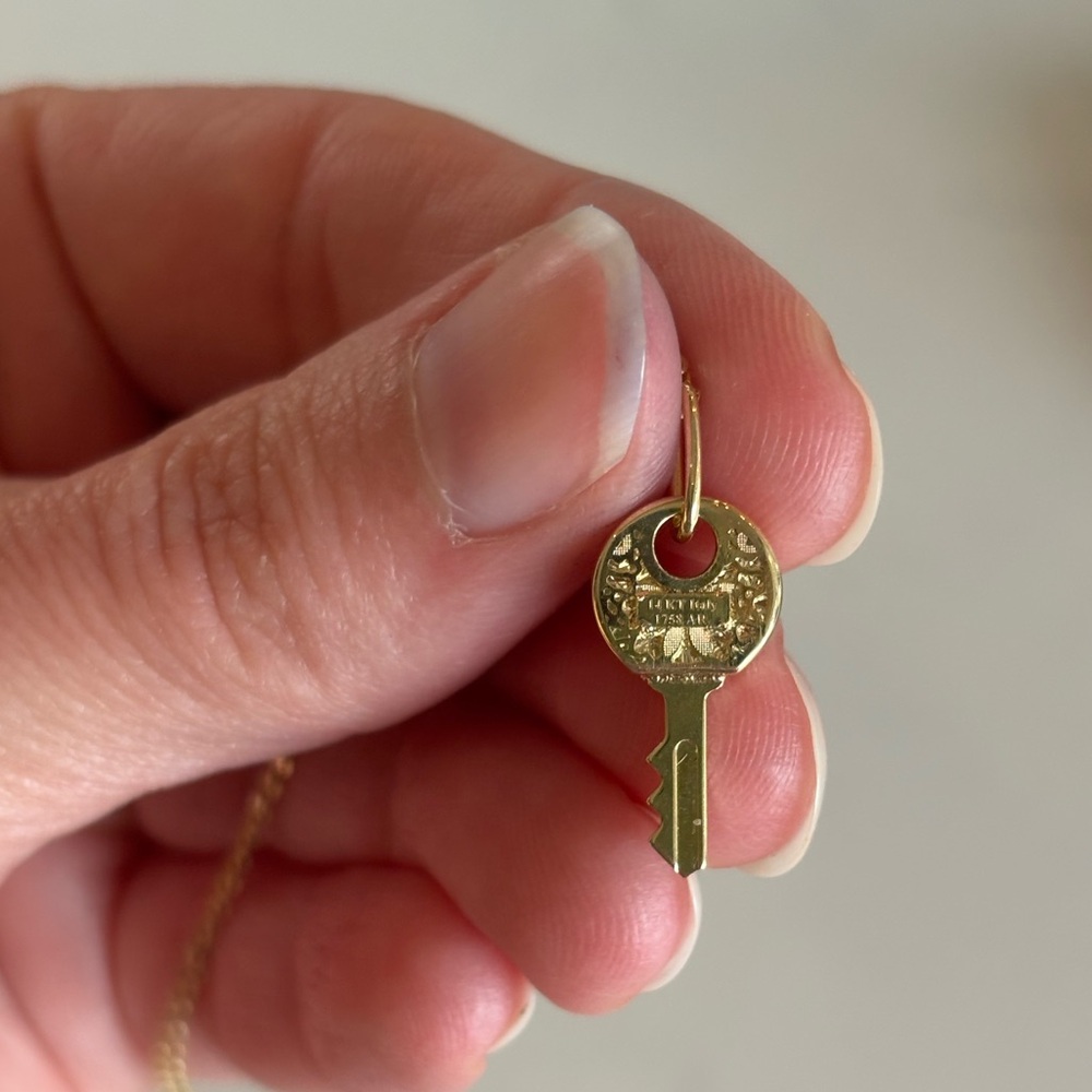 Gold Key Pendant Necklace